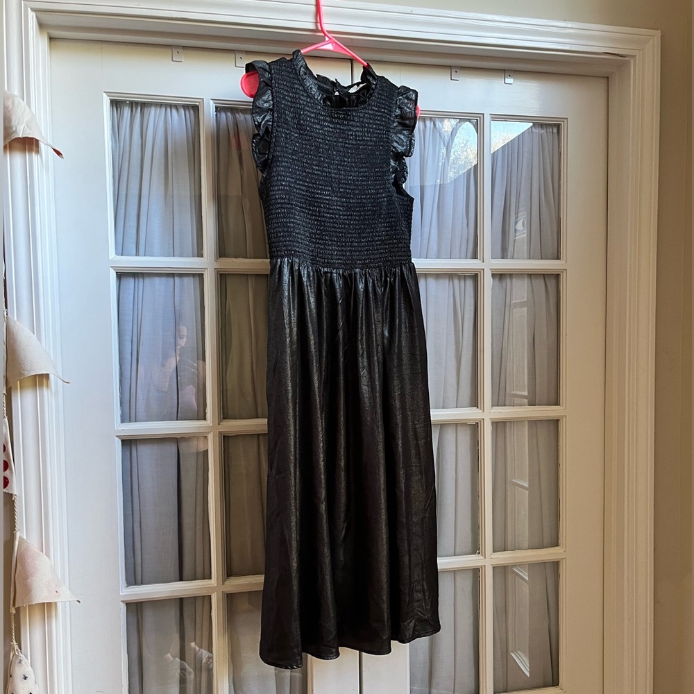 MELLODAY Black Midi Dress
